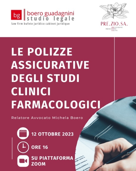 Le Polizze Assicurative degli Studi Clinici Farmacologici